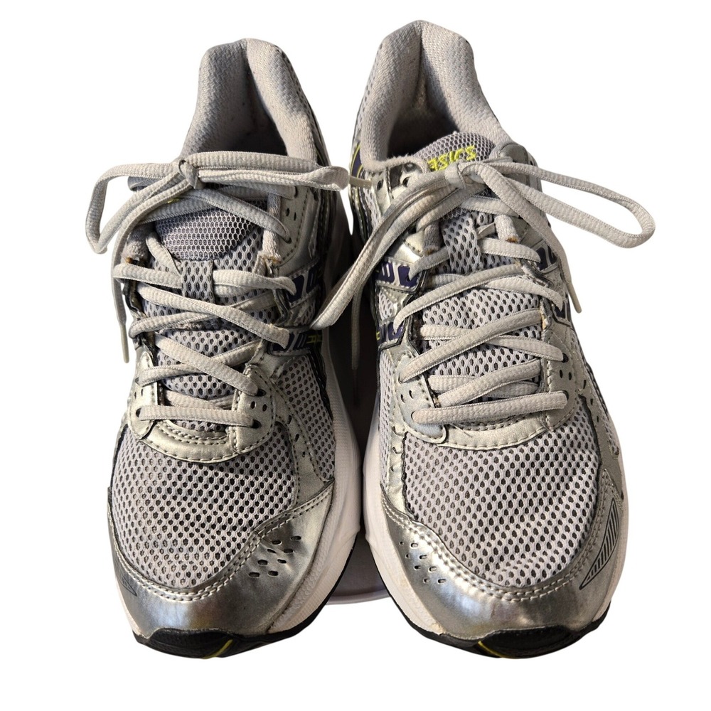 Asics Gel-Contend Silver Purple White Running Shoes Womens Size 8 T0J7N